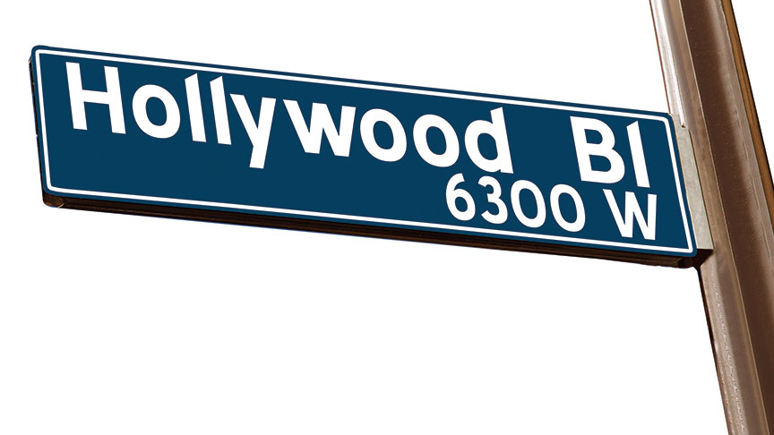Schild Hollywood Boulevard