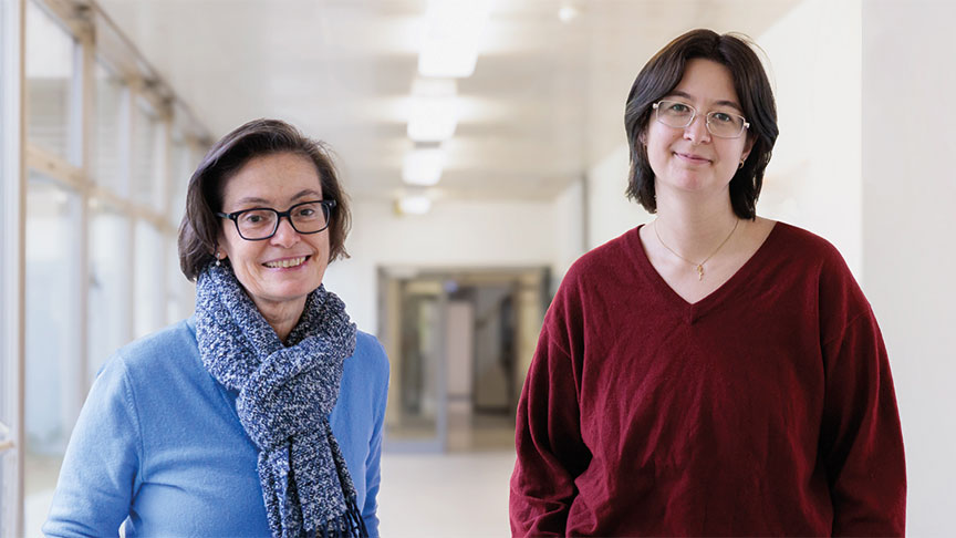 Prof. Carmen Birkle (links) und Helena Hanneder (rechts)